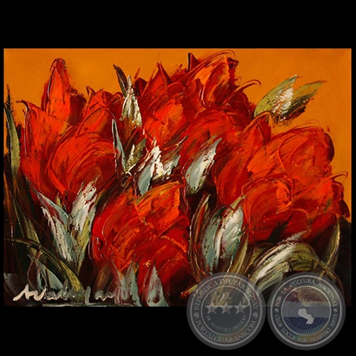 Flores - Óleo de Hilda Valenzano
